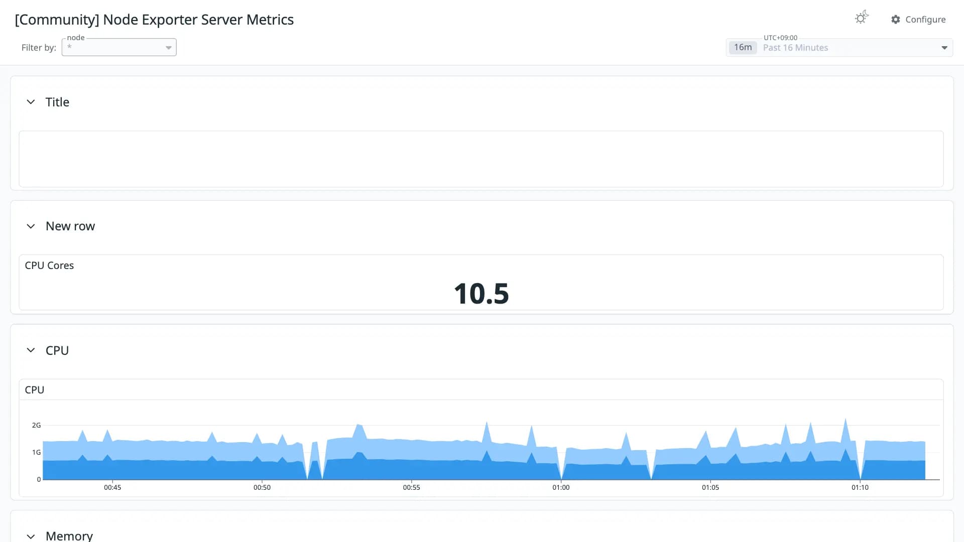 Node Exporter Server Metrics
