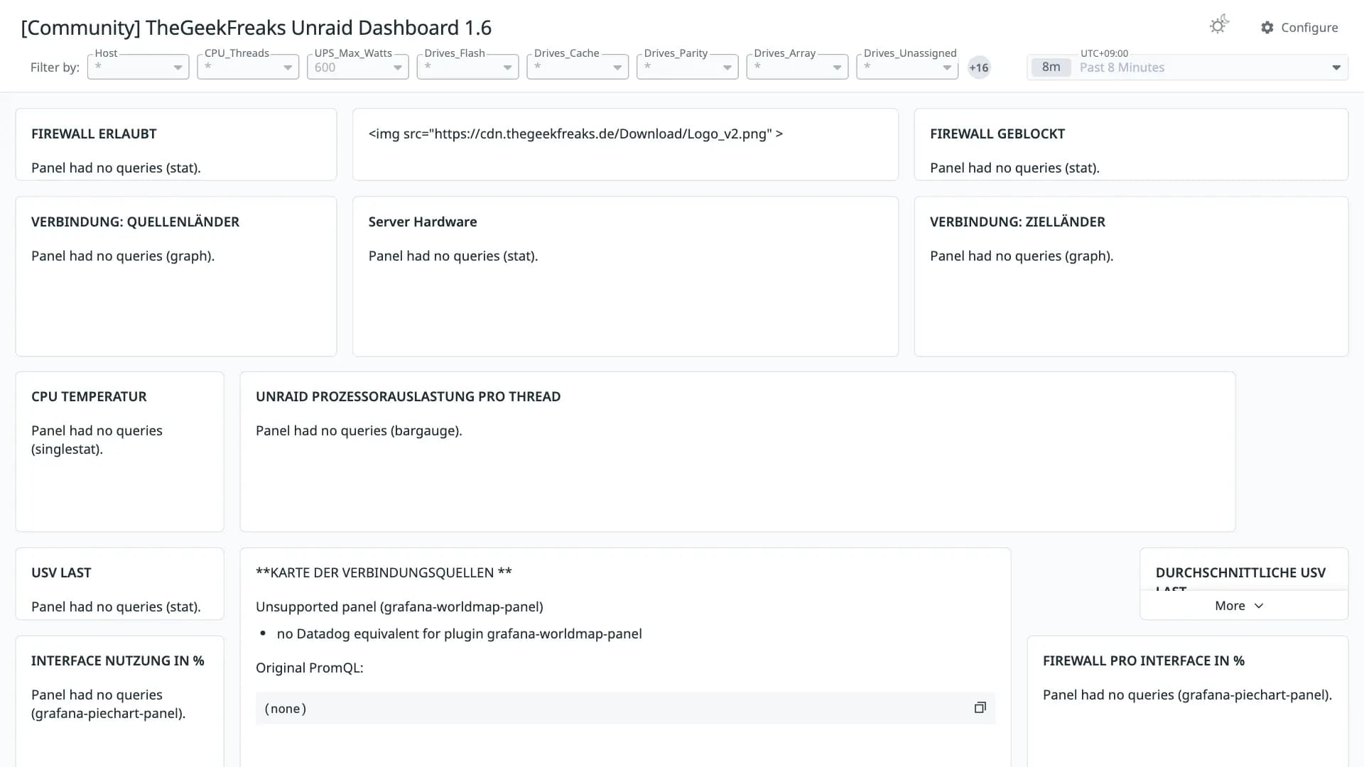 TheGeekFreaks Unraid Dashboard 1.6